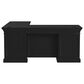 Wycliff Bay Willow Lane 68" L-Shaped Desk with Return in Ebony Black, , large