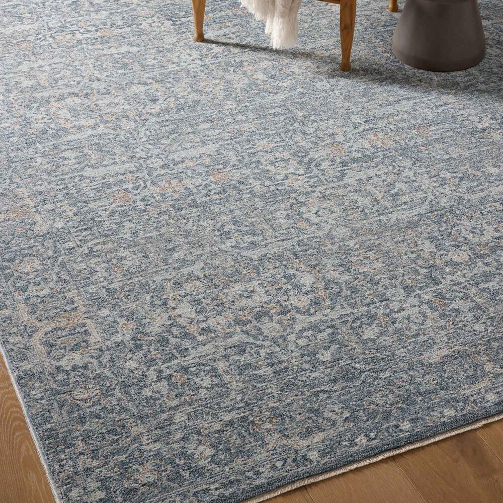 Angela Rose Blake 6&#39;7&quot; x 9&#39;10&quot; Denim and Taupe Area Rug, , large