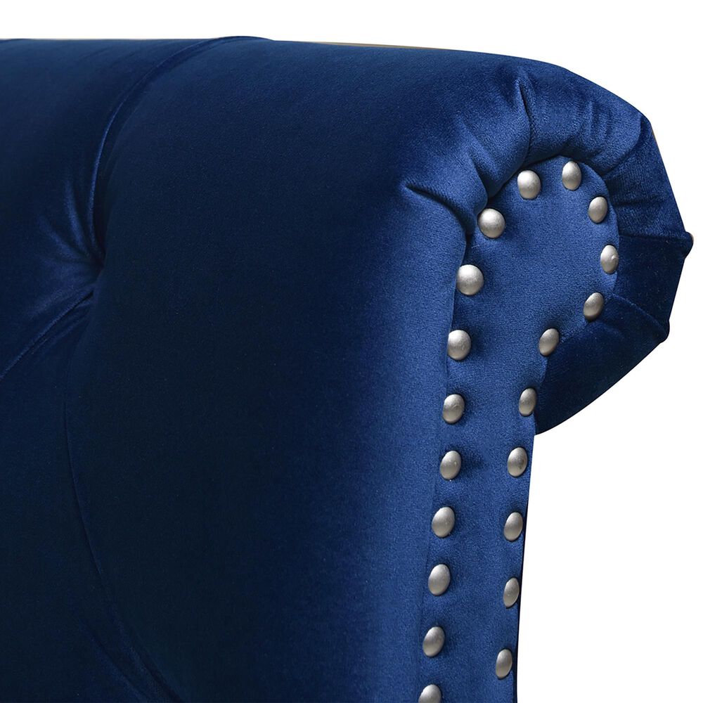 Jennifer Taylor Home Nautlius King Bed in Navy Blue NFM