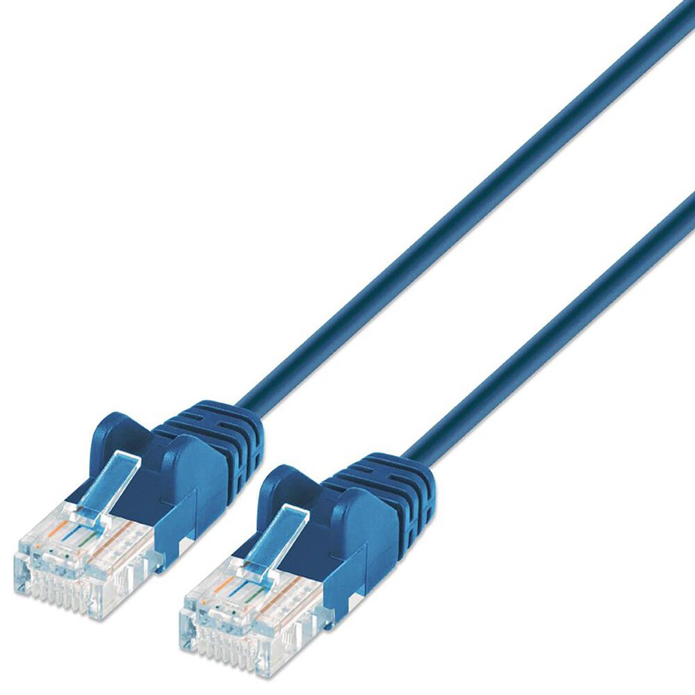 Intellinet Cat6 UTP Slim Network Patch Cable 5m in Blue, , large