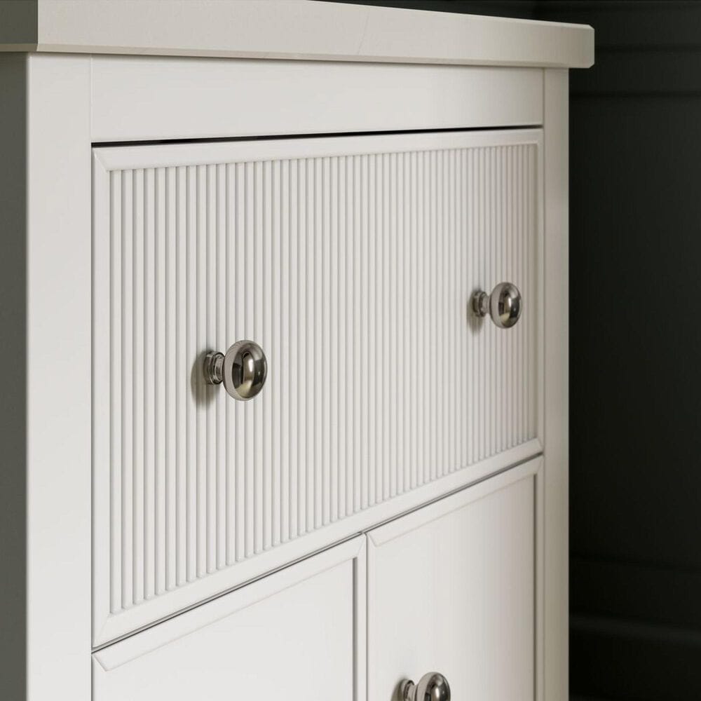 Kohler Malin 24" Single Bathroom Vanity in White with Single Hole 3 cm White Quartz Top and Rectangular Sink, , large