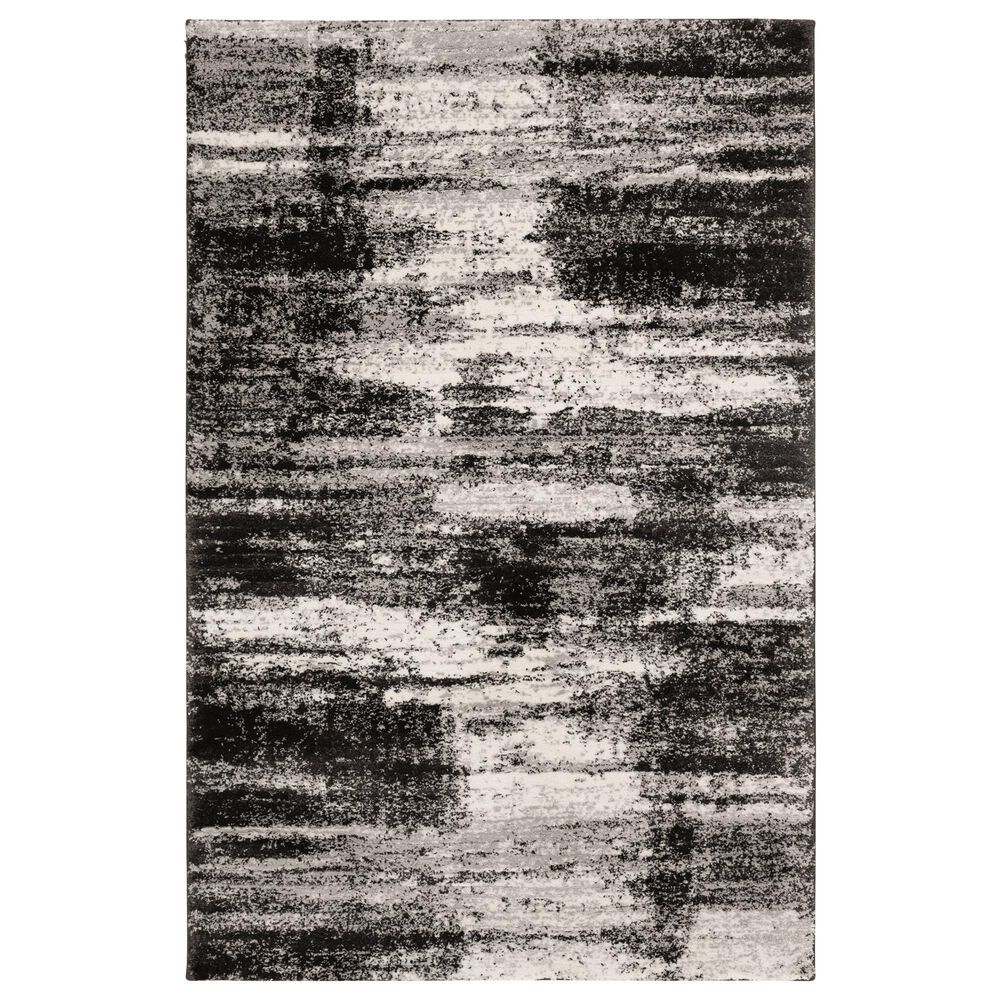 Central Oriental Structures Torrent Shaye 5" x 7"6" Buff and Metal Area Rug, , large