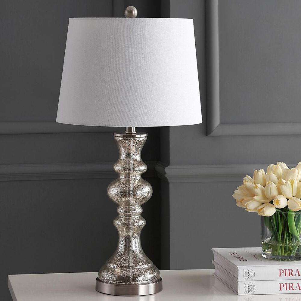 Safavieh Jaiden Table Lamp in Silver/Ivory, , large