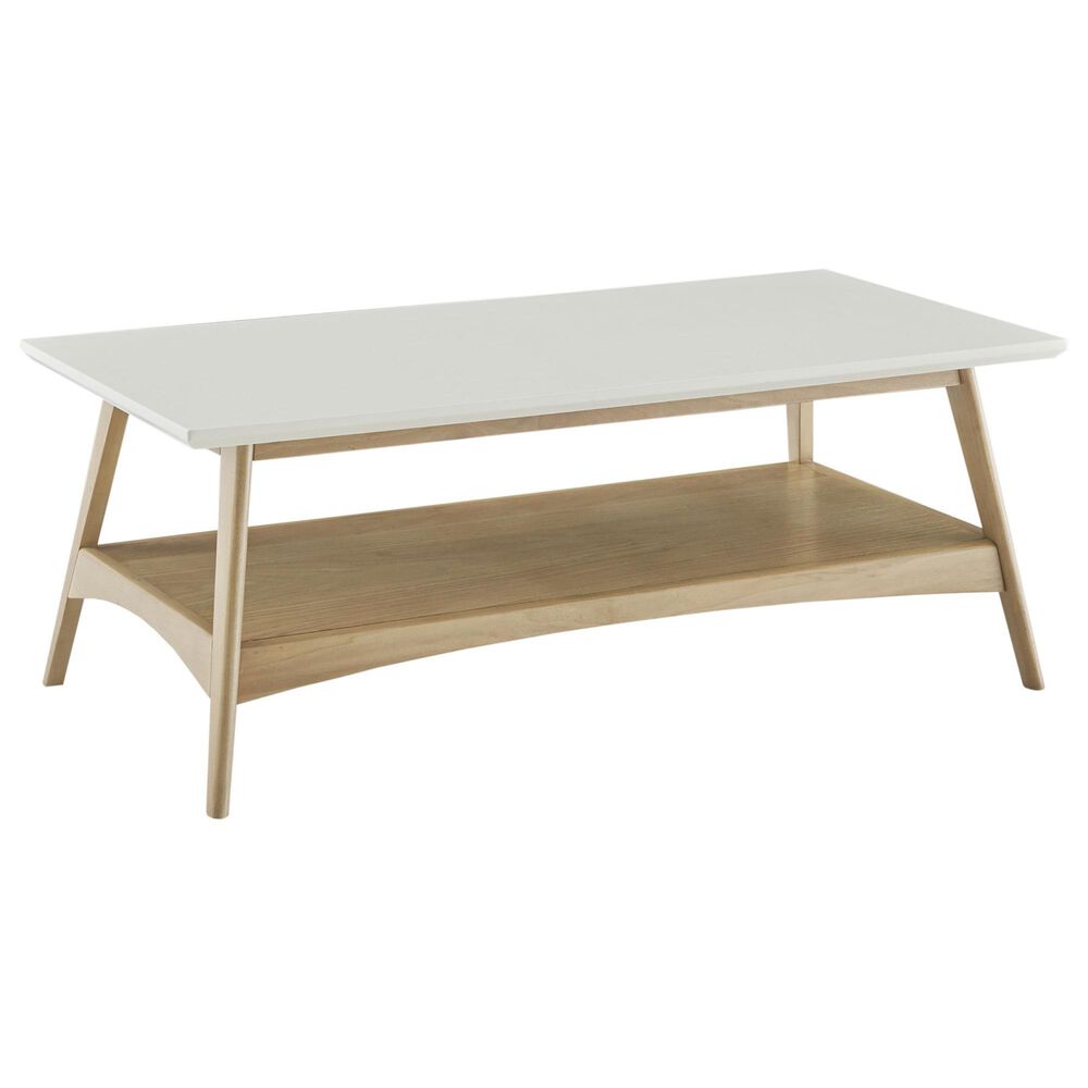 Hampton Park Parker Coffee Table in Off-White and Natural, , large