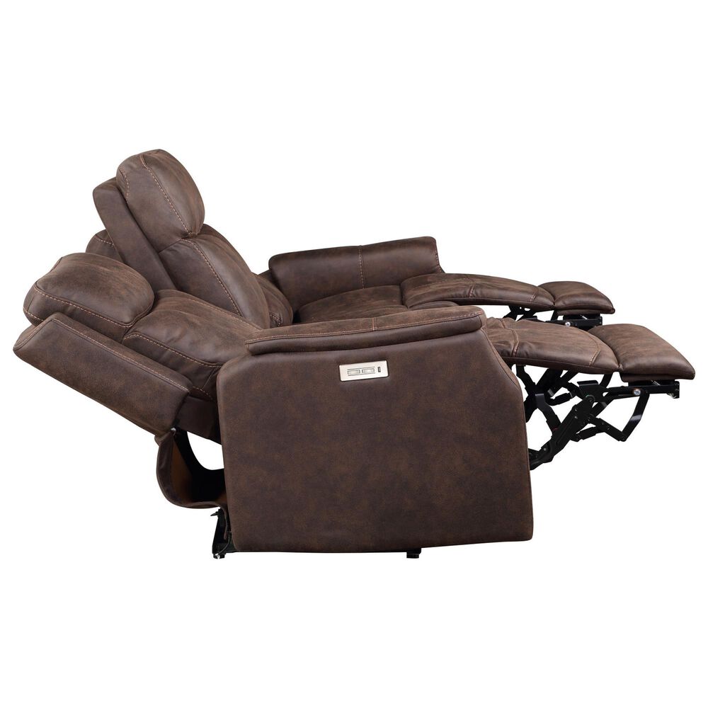 Steve Silver Valencia Power/Power Recliner Sofa in Walnut, , large