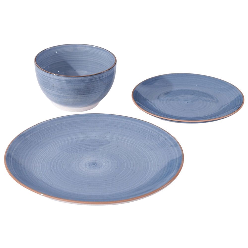 Gibson Overseas, Inc Stonebury 12-Piece Dinnerware Set in Blue, , large
