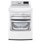 LG 7.3 Cu. Ft Front Load Turbo Steam Gas Dryer in White, , large