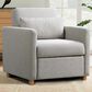 Lifestyle Solutions Conley Convertible Chair in Light Grey, , large