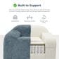 Furniture of America Phael Accent Chair in Ocean Blue, , large