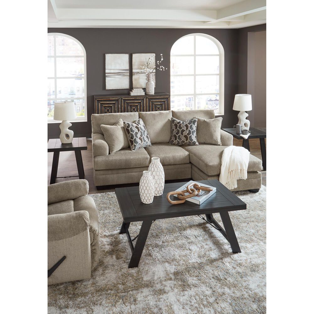 Ashley Stonemeade Stationary Sofa Chaise in Taupe, , large