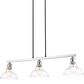 Golden Lighting Carver 3-Light Semi-Flush in Chrome, , large