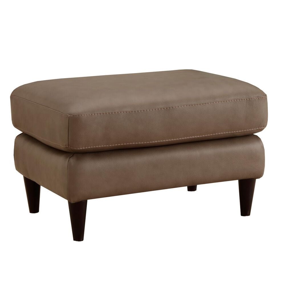 Chateau D"ax Ottoman in Taupe Leather, , large