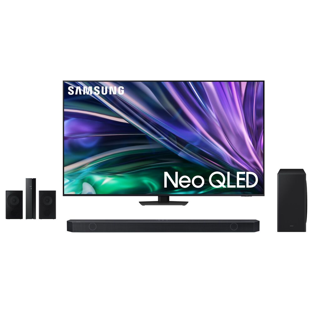 Samsung 55" 4K QLED w/Soundbar Sys, , large