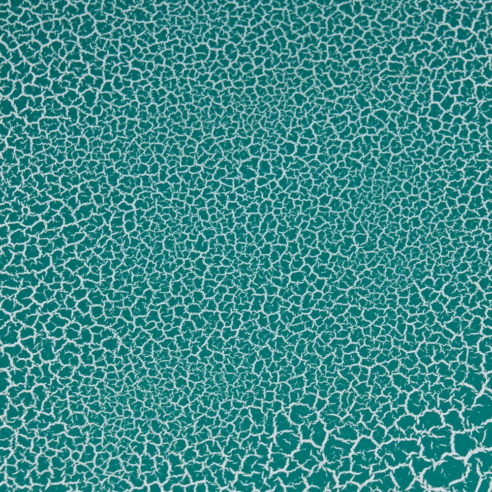 Hearth and Haven Galore 14" Outdoor Hexagon Metal Side Table with Sunburst Cut Out Design in Teal, , large