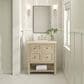 James Martin Vanities Breckenridge 30" Single Vanity inWhitewashed Oak with 3 cm Eternal Marfil Quartz Top, , large