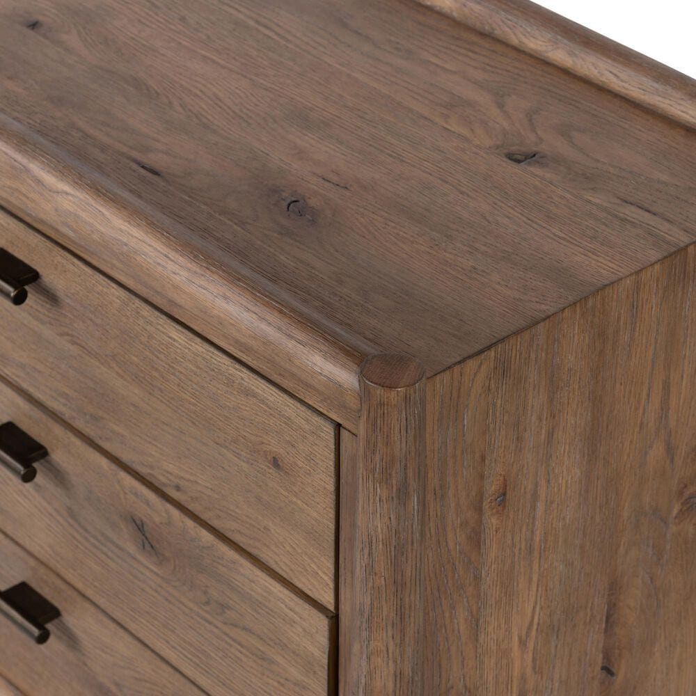 Four Hands Glenview 3-Drawer Nightstand in Weathered Oak, , large