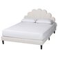 Baxton Studio Albion Boucle Queen Upholstered Platform Bed in Cream, , large