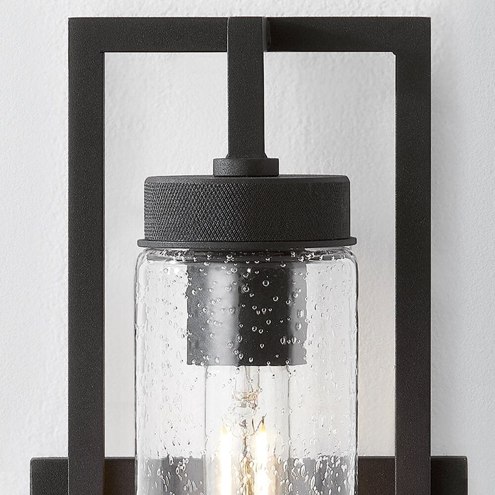 Troy Lighting Chester 6" 1-Light Exterior Wall Sconce in Texture Black, , large