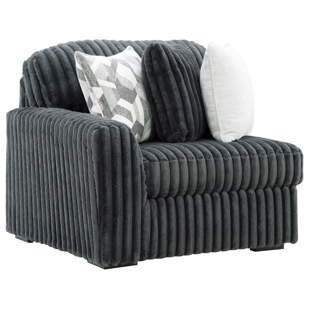 Ashley Midnight-Madness 2-Piece Right Facing Sectional with Chaise in Gunmetal, , large