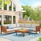 Hearth and Haven 4-Piece Outdoor Sectional Set in Beige, , large