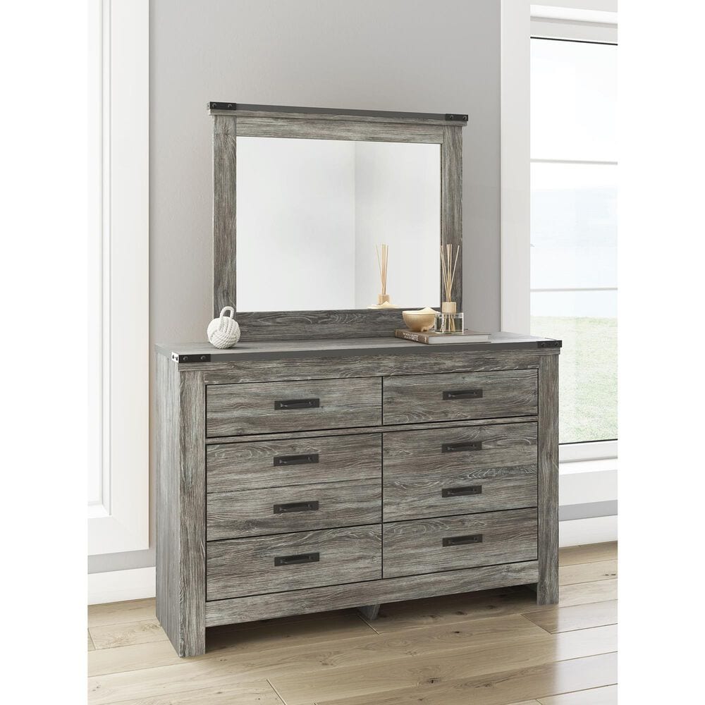 Ashley Frandern Bedroom Mirror in Warm Gray, , large