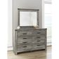 Ashley Frandern Bedroom Mirror in Warm Gray, , large