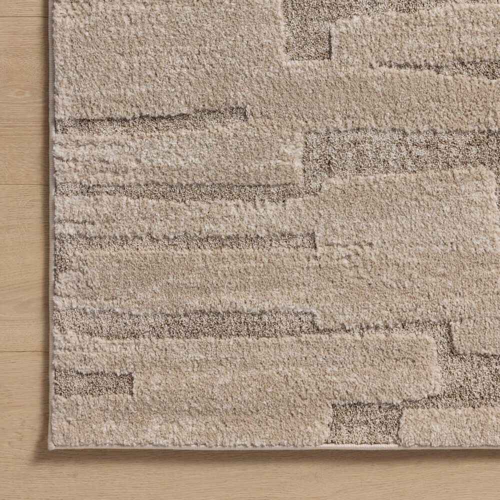 Amber Lewis x Loloi Monty 11&#39;6&quot; x 15&#39; Taupe and Beige Area Rug, , large