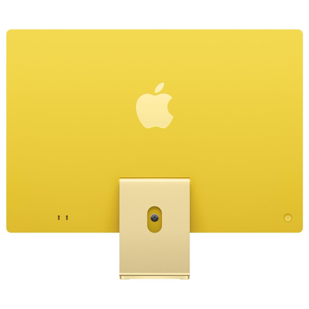 Apple 24-Inch iMac All-in-One Desktop - Apple M4 chip - 10-core CPU - 16GB RAM - 10-core GPU - 256GB SSD in Yellow with 3-Year AppleCare+, , large