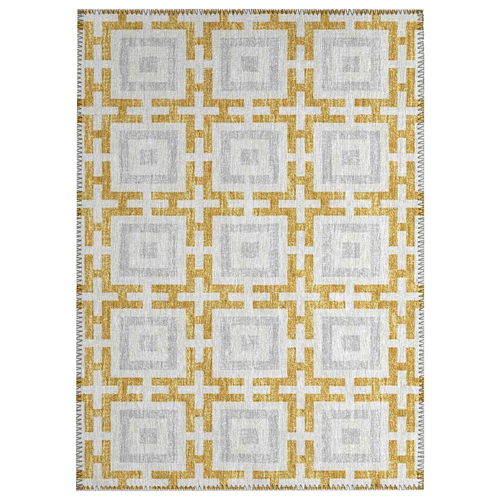 Dalyn Rug Company Marlo 1"8" x 2"6" Gold Indoor/Outdoor Area Rug, , large