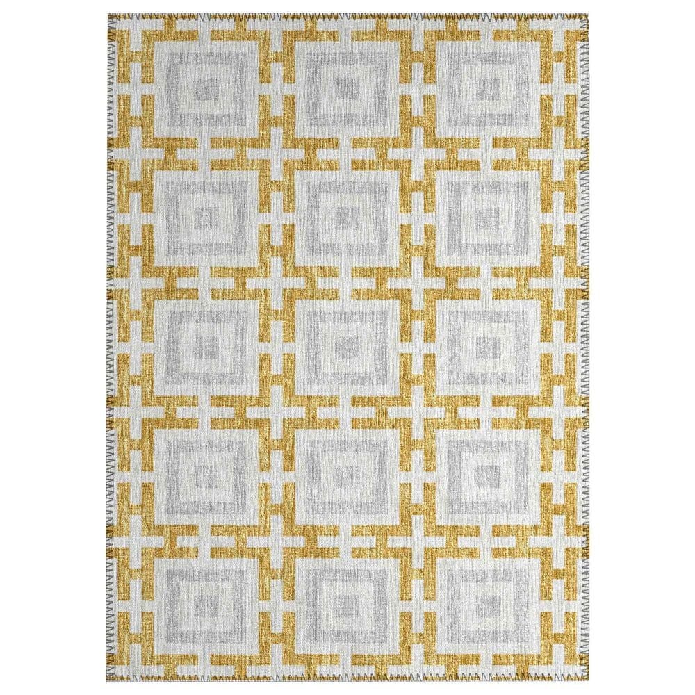 Dalyn Rug Company Marlo 1"8" x 2"6" Gold Indoor/Outdoor Area Rug, , large