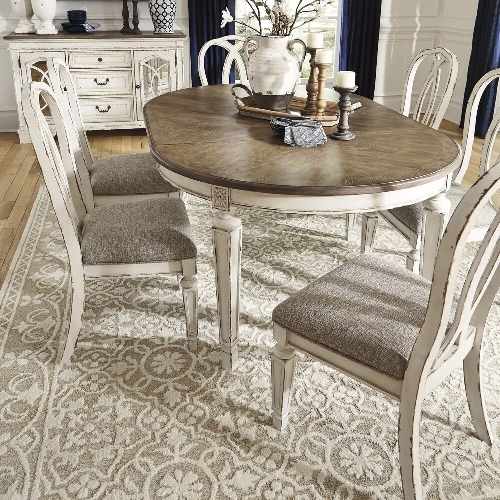 Ashley Realyn Side Chair in Chipped White &#40;Set of 2&#41;, , large
