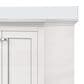 Lexora Home Dukes 30" Single Bathroom Vanity in White with 2 cm White Cultured Marble Top and Rectangular Sink, , large