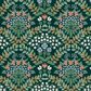Rifle Paper Co Crafted by Cloth and Company Mayfair Queen Headboard in Bramble Emerald, , large