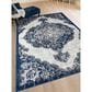 Amer Rugs Alexandria 5"1" x 7"6" Ivory and Navy Area Rug, , large