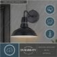 Vaxcel Buena Park 1-Light Outdoor Wall Sconce in Vintage Black and Matte White, , large