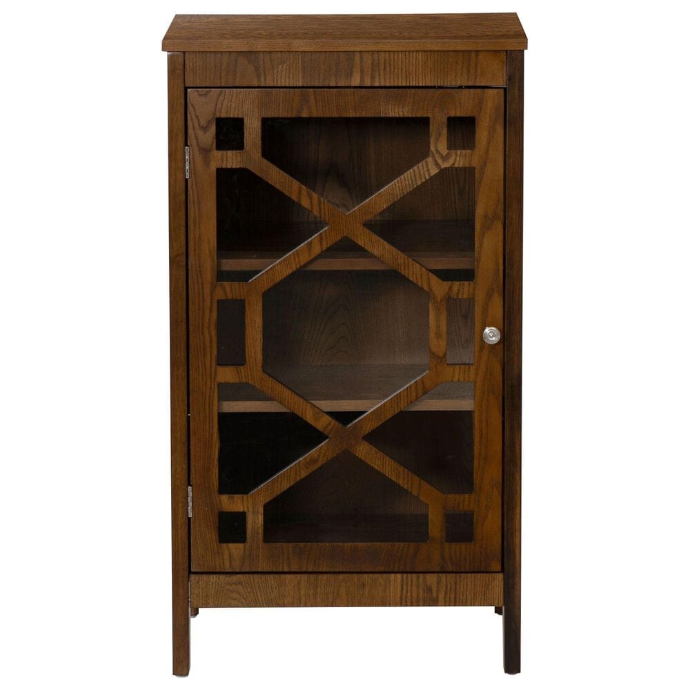 Linon Home Decor Fetti Small Cabinet in Brown, , large