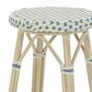 Furniture of America Eldridge 26" Patio Bar Stool in Natural and Blue (Set of 2), , large