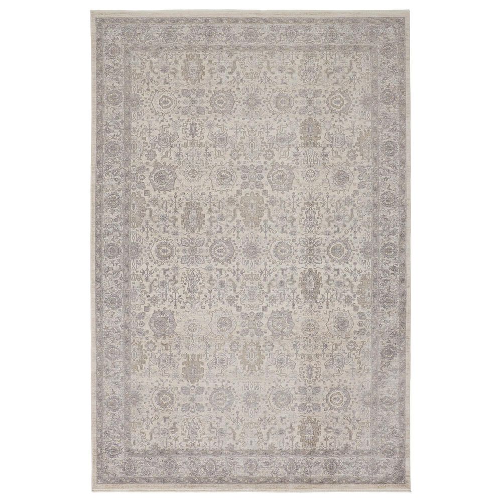 Feizy Marquette 2" x 3" Beige and Gray Area Rug, , large