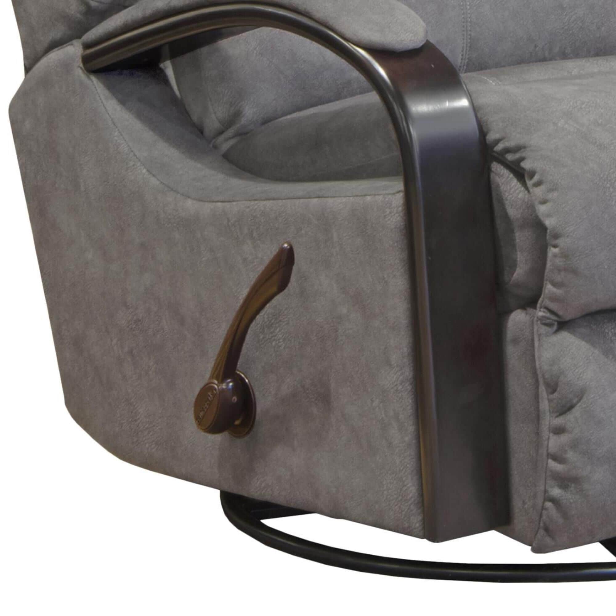 Catnapper Niles Swivel Glider Recliner in Graphite