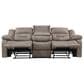 Steve Silver Abilene Manual Reclining Sofa with Drop-Down Console in Tan, , large
