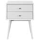 Modway Dispatch 2 Drawer Nightstand in White, , large
