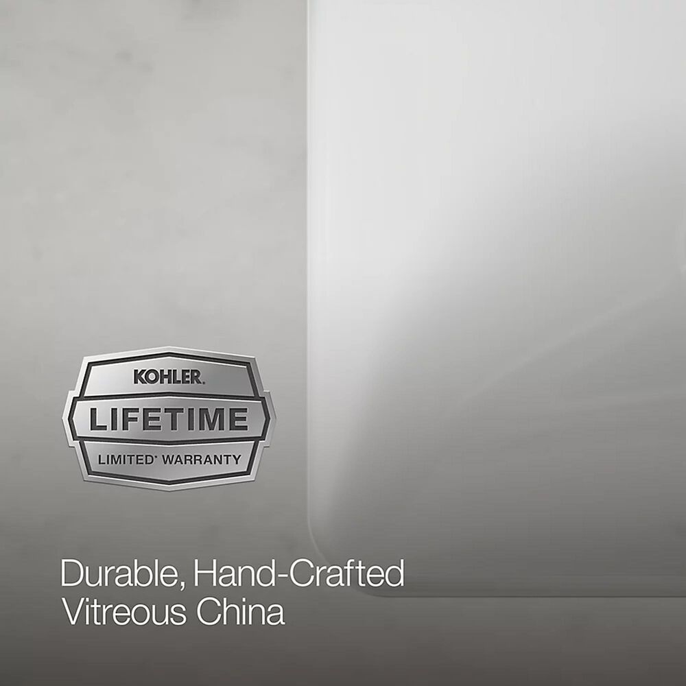 Kohler Caxton Rectangular Undermount Bathroom Sink in White, , large