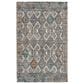 Feizy Arazad 2" x 3" Black and Tangerine Area Rug, , large