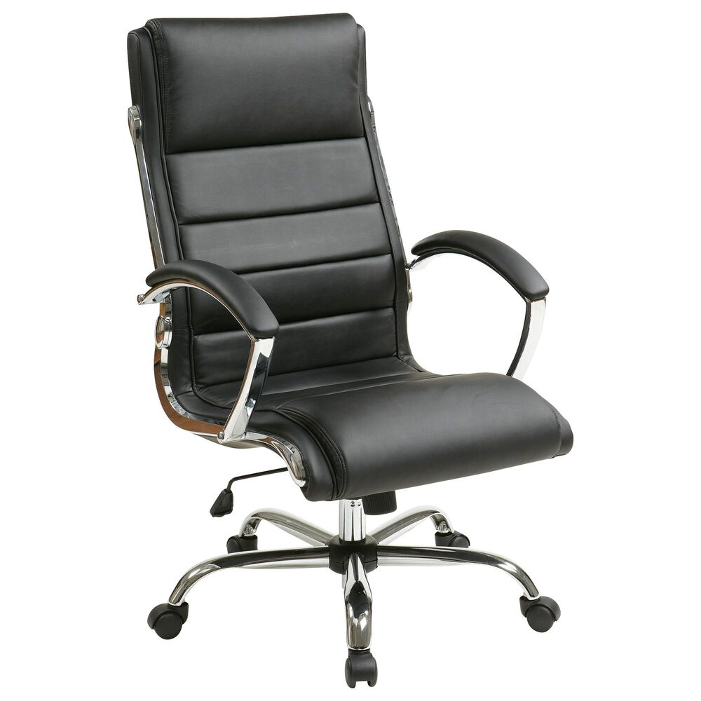 OSP Home Executive Desk Chair in Black, , large