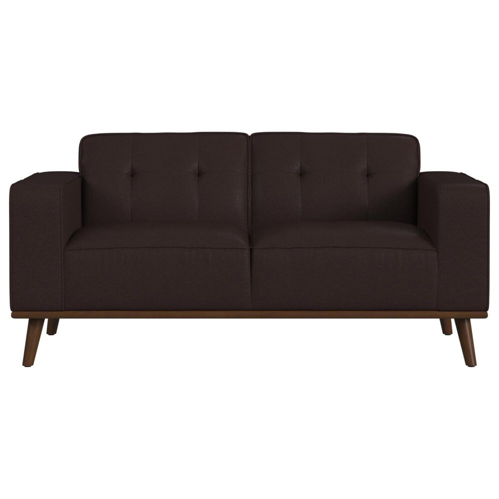 Mayberry Hill Destiny Stationary Sofa and Loveseat Set in Pebble Brown, , large