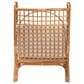 Baxton Studio Helina Accent Chair with Light Honey Rattan in White, , large