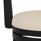 The Monday Company Clarion Swivel Bar Height Stool in Black and Greige, , large