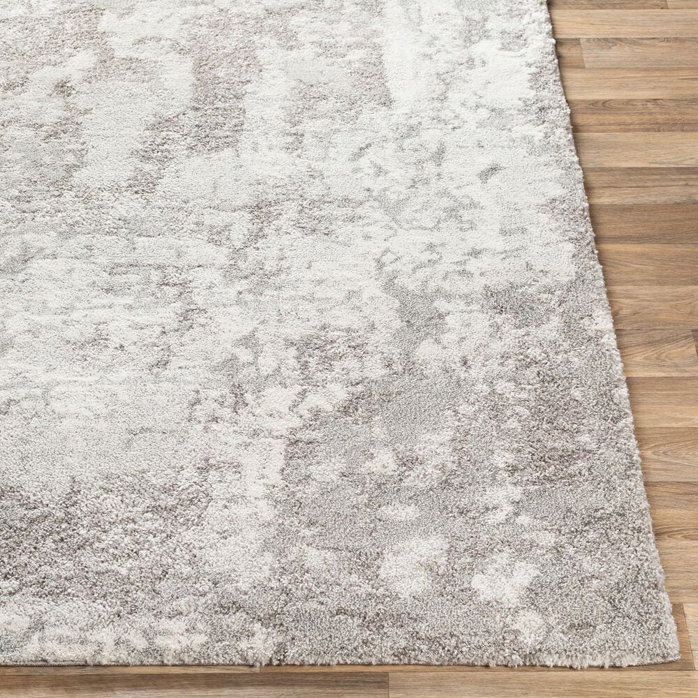 Surya Venice 8&#39;10&quot; x 12&#39;4&quot; Medium Gray, Ivory and Black Area Rug, , large