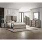 Crown Mark Rangley 2-Drawer Nightstand in Grey and Black, , large