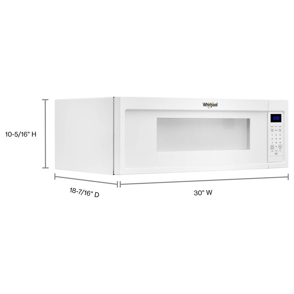Whirlpool 1.1 Cu. Ft. OvertheRange Low Profile Microwave Hood